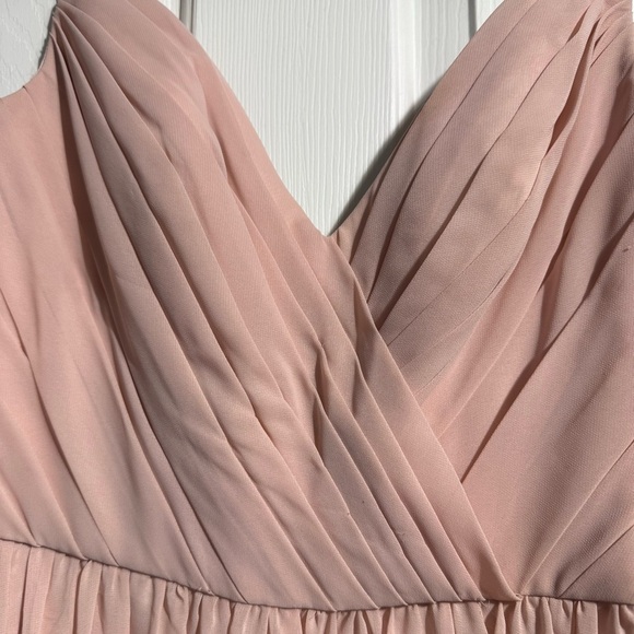 NWT Sorella Vita York Dress #8614 Full Length silk and satin Blush Size 12 - Picture 8 of 11